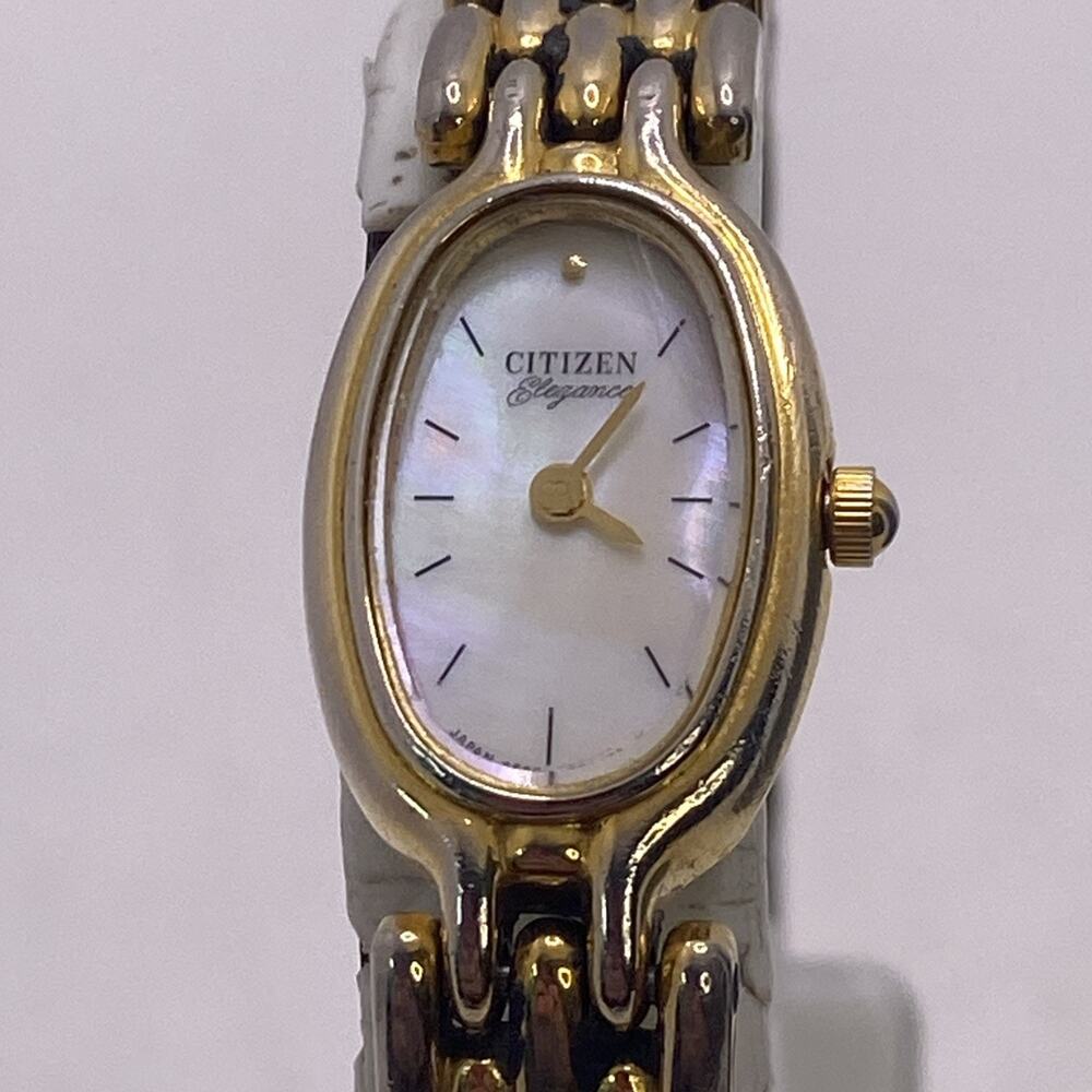 Vintage Citizen Womens Gold Tone Watch Works New Battery